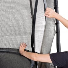 Батут EXIT PeakPro Ø 427 см, black, зі сходами і сіткою